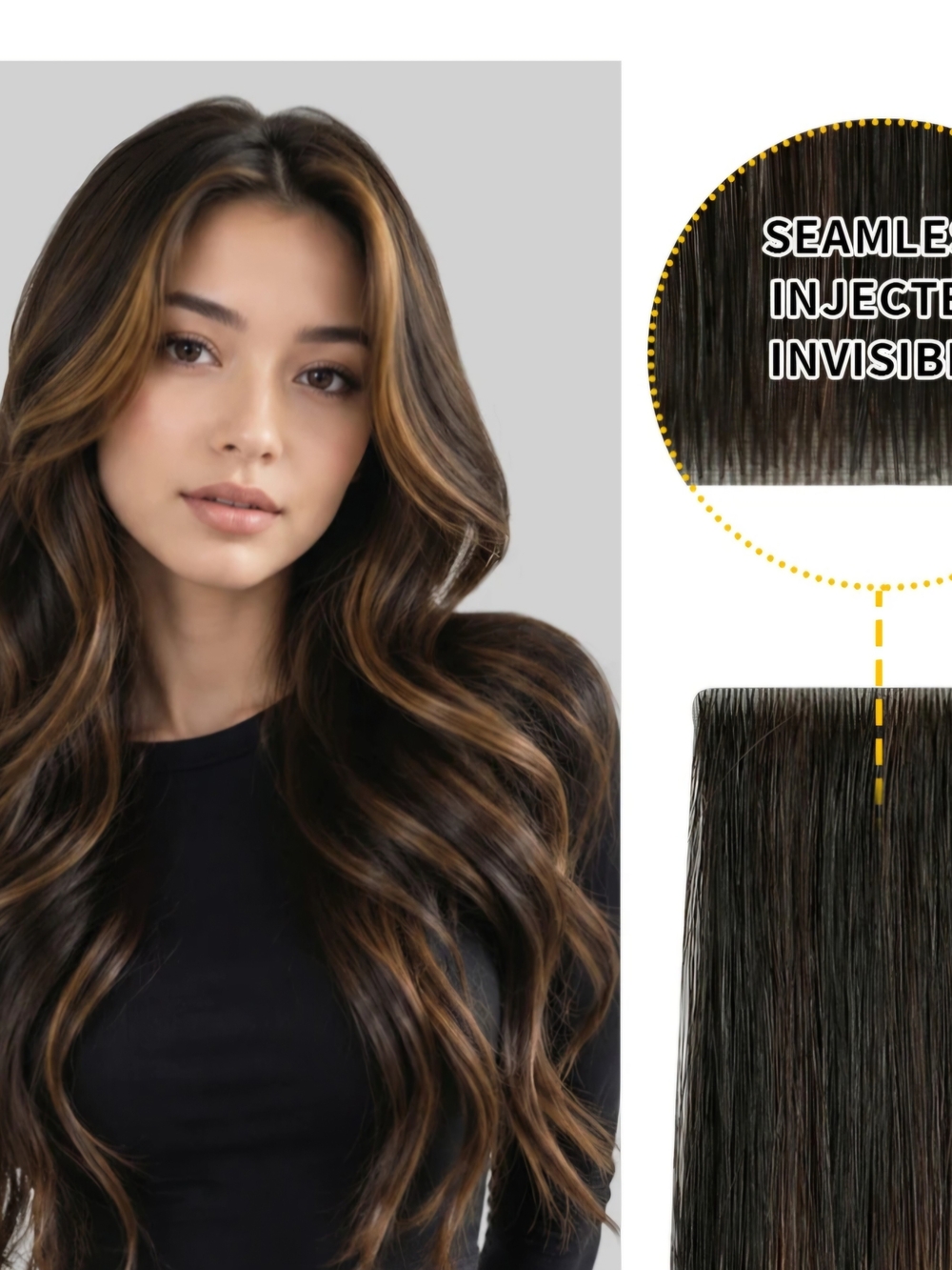 YILITE 100% Remy Hair Extensions with Black Stainless Steel Pliers